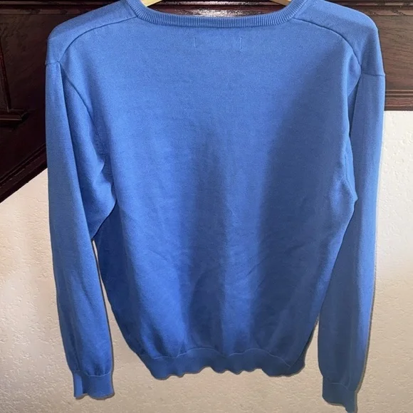 Oxford Golf Walt Disney World Golfing V-Neck Sweater in Vibrant Blue Long Sleeve - Picture 5 of 5